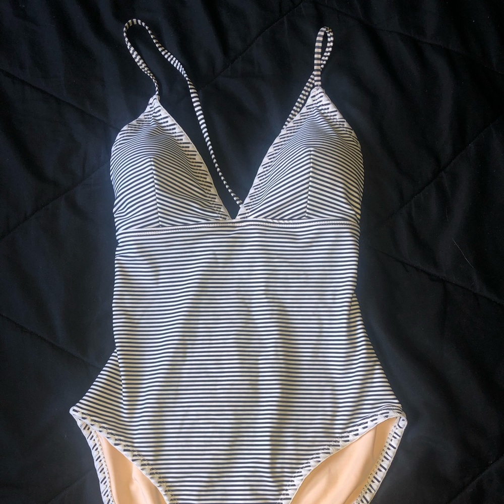 Black and White Stripped Suite